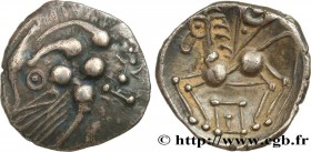 ELUSATES (Area of the Gers)
Type : Drachme “au cheval” 
Date : IIIe-IIe siècle av. J.-C 
Metal : silver 
Diameter : 19  mm
Orientation dies : 12  h.
W...