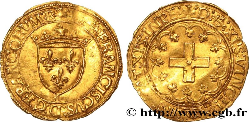 FRANCIS I
Type : Écu d'or à la croisette, 1er type 
Date : 19/03/1541 
Date : n....