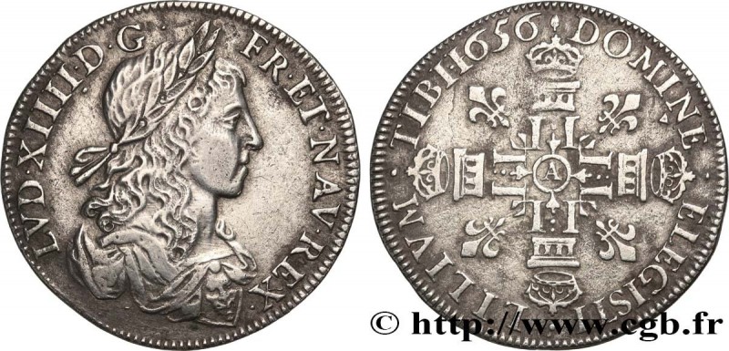 LOUIS XIV "THE SUN KING"
Type : Lis d’argent 
Date : 1656 
Mint name / Town : Pa...