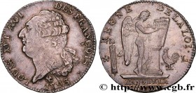 LOUIS XVI
Type : Écu dit "au génie", type FRANÇOIS 
Date : 1793 
Mint name / Town : Bayonne 
Metal : silver 
Millesimal fineness : 917  ‰
Diameter : 3...
