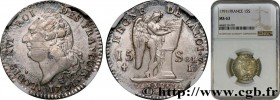 LOUIS XVI
Type : 15 sols dit "au génie", type FRANÇOIS 
Date : 1791 
Mint name / Town : Limoges 
Metal : silver 
Millesimal fineness : 666  ‰
Diameter...