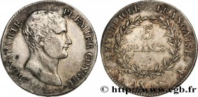 CONSULATE
Type : 5 francs Bonaparte Premier Consul 
Date : An 12 (1803-1804) 
Mint name / Town : Nantes 
Quantity minted : 113.119 
Metal : silver 
Di...