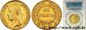 PREMIER EMPIRE / FIRST FRENCH EMPIRE
Type : 40 francs or Napoléon tête nue, Calendrier révolutionnaire 
Date : An 14 (1805) 
Mint name / Town : Lille ...