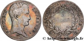 PREMIER EMPIRE / FIRST FRENCH EMPIRE
Type : 5 francs Napoléon Empereur, Calendrier révolutionnaire 
Date : An 14 (1805) 
Mint name / Town : La rochell...