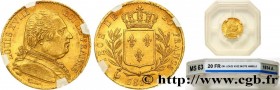LOUIS XVIII
Type : 20 francs or Louis XVIII, buste habillé 
Date : 1814 
Mint name / Town : Paris 
Quantity minted : inclus 
Metal : gold 
Diameter : ...