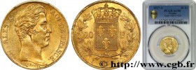 CHARLES X
Type : 20 francs or Charles X 
Date : 1827 
Mint name / Town : Paris 
Quantity minted : 154044 
Metal : gold 
Millesimal fineness : 900  ‰
D...