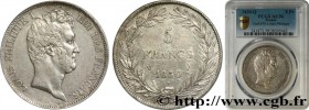 LOUIS-PHILIPPE I
Type : 5 francs type Tiolier avec le I, tranche en creux 
Date : 1830 
Mint name / Town : Perpignan 
Quantity minted : 11541 
Metal :...