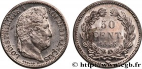 LOUIS-PHILIPPE I
Type : Piéfort de 50 centimes Louis-Philippe 
Date : 1846 
Mint name / Town : Paris 
Quantity minted : --- 
Metal : silver plated bro...