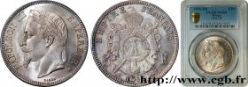 SECOND EMPIRE
Type : 5 francs Napoléon III, tête laurée 
Date : 1868 
Mint name / Town : Strasbourg 
Quantity minted : 11.399.447 
Metal : silver 
Mil...