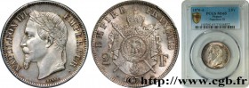 SECOND EMPIRE
Type : 2 francs Napoléon III, tête laurée 
Date : 1870 
Mint name / Town : Paris 
Quantity minted : 3.815.323 
Metal : silver 
Diameter ...