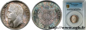 SECOND EMPIRE
Type : 1 franc Napoléon III, tête laurée 
Date : 1870 
Mint name / Town : Strasbourg 
Quantity minted : 1991998 
Metal : silver 
Millesi...