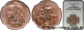 III REPUBLIC
Type : Épreuve de 10 centimes Daniel-Dupuis, tête à gauche, col avec frise, sans le mot ESSAI 
Date : 1897 
Quantity minted : --- 
Metal ...