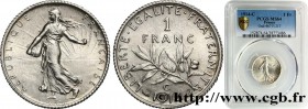 III REPUBLIC
Type : 1 franc Semeuse 
Date : 1914 
Mint name / Town : Castelsarrasin 
Quantity minted : 43421 
Metal : silver 
Millesimal fineness : 83...