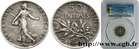 III REPUBLIC
Type : 50 centimes Semeuse flan mat 
Date : 1898 
Quantity minted : 30000000 
Metal : silver 
Millesimal fineness : 835  ‰
Diameter : 18 ...