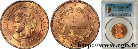 III REPUBLIC
Type : 5 centimes Cérès 
Date : 1893 
Mint name / Town : Paris 
Quantity minted : 1600000 
Metal : bronze 
Diameter : 25  mm
Orientation ...
