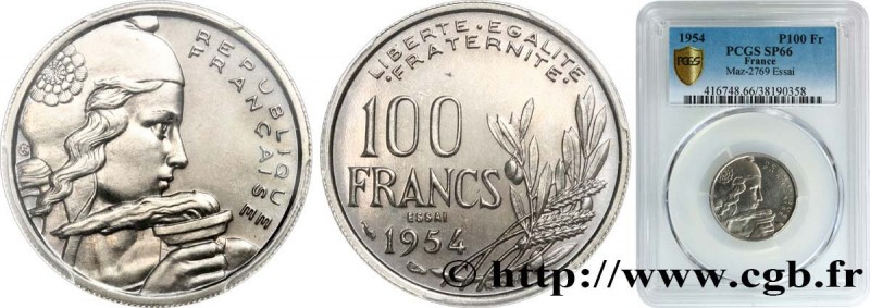 IV REPUBLIC
Type : Essai de 100 francs Cochet 
Date : 1954 
Mint name / Town : P...