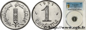 V REPUBLIC
Type : 1 centime Épi, frappe monnaie 
Date : 1991 
Mint name / Town : Pessac 
Quantity minted : 2511 
Metal : stainless steel 
Diameter : 1...