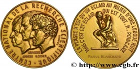 V REPUBLIC
Type : Médaille d’or du CNRS, décernée à Raoul Blanchard 
Date : (1960) 
Mint name / Town : Monnaie de Paris 
Metal : gold 
Millesimal fine...