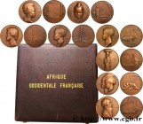 FRENCH WEST AFRICA
Type : Coffret de 8 médailles, Afrique Occidentale Française, les populations d’Afrique de l’Ouest 
Date : 1930/1951 
Metal : bronz...