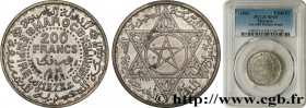 MOROCCO - FRENCH PROTECTORATE
Type : Essai Piéfort de 200 Francs AH 1372 
Date : 1953 
Mint name / Town : Paris 
Quantity minted : 104 
Metal : silver...