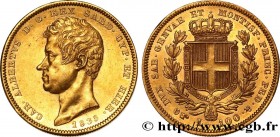 ITALY - KINGDOM OF SARDINIA - CHARLES-ALBERT
Type : 100 Lire 
Date : 1835 
Mint name / Town : Turin 
Quantity minted : 26360 
Metal : gold 
Millesimal...