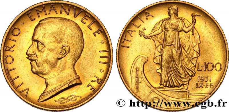 ITALY - KINGDOM OF ITALY - VICTOR-EMMANUEL III
Type : 100 Lire, an IX 
Date : 19...