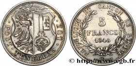 SWITZERLAND - REPUBLIC OF GENEVA
Type : 5 Francs 
Date : 1848 
Quantity minted : - 
Metal : silver 
Diameter : 37  mm
Orientation dies : 6  h.
Weight ...