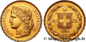 SWITZERLAND - CONFEDERATION
Type : 20 Francs 
Date : 1896 
Mint name / Town : Berne 
Quantity minted : 400000 
Metal : gold 
Millesimal fineness : 900...