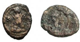Sasanian kingdom, Bahram I, AE Pashiz, fine, RR, 1.55g/ 12mm