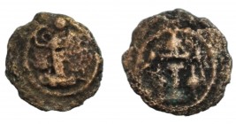 Sasanian kingdom, Bahram IV, AE Pashiz, fine, 0.78g/ 11