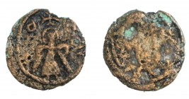 Arab Byzantine, Anonymous, AE Pashiz, fine, 1.19g/ 15mm