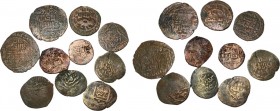 Ilkhans empire, Lot of 10 AE Fals, Different dates and struck places, fine to very fine