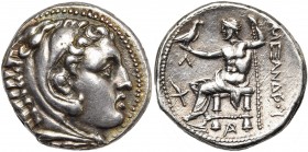 ROYAUME DE MACEDOINE, Alexandre III le Grand (336-323), AR tétradrachme, 315-294 av. J.-C., Amphipolis. D/ T. d''Héraclès à d., coiffé de la dépouille...