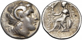 ROYAUME DE THRACE, Lysimaque (306-281), AR drachme, 294-287 av. J.-C., Ephèse. D/ T. diad. d''Alexandre le Grand à d., portant la corne d''Ammon. R/ Β...