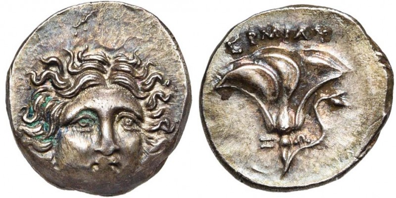 THESSALIE (?), AR drachme, vers 170 av. J.-C. Imitation des monnaies rhodiennes....
