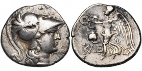 PAMPHYLIE, SIDE, AR tétradrachme, vers 200 av. J.-C. D/ T. d''Athéna à d., coiffée du casque corinthien. R/ Niké marchant à g., ten. une couronne. A g...
