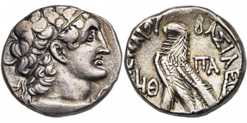 ROYAUME LAGIDE, Ptolémée X Alexandre Ier (101-88), AR tétradrachme, 96-95 av. J....