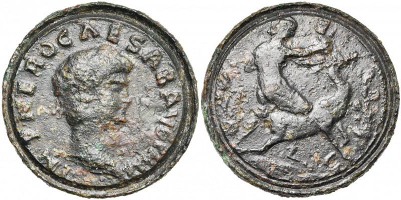 NERON (54-68), AE contorniate, 4e s. D/ IMP NERO CAESAR AVG P MAX IMP NERO CAESA...