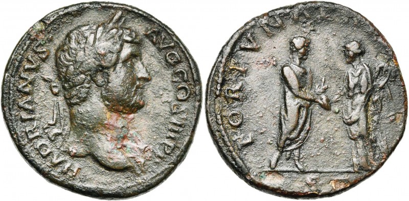 HADRIEN (117-138), AE sesterce, 119-138, Rome. D/ HADRIANVS - AVG COS III P P T....