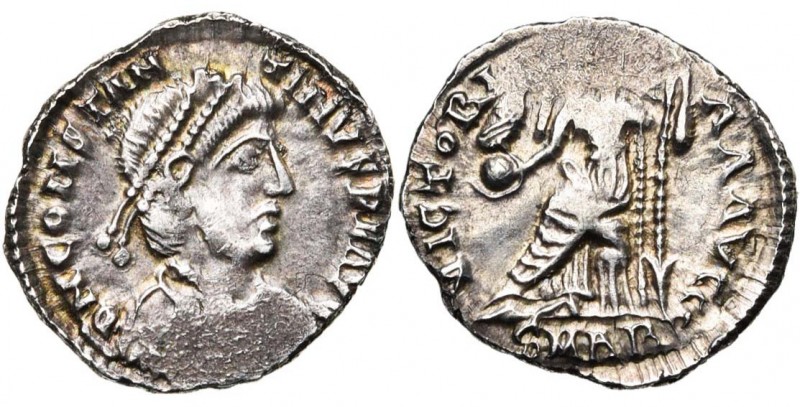 CONSTANTIN III (407-411), AR silique, 408-411, Arles. D/ DN CONSTAN-TINVS P F AV...