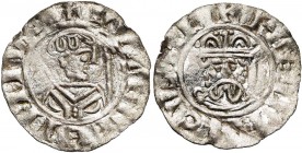 NEDERLAND, GRONINGEN, Willem van Pont, bischop van Utrecht (1054-1076), AR denarius, Groningen. Met koning Hendrik III (1036-1056) of Hendrik IV (1056...