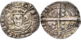 NAMUR, Comté, Guillaume Ier (1337-1391), AR esterlin, Namur. D/ + GVILELMVS COMES B. couronné de f. R/ NAM-VRC-ENS-IS+ Croix longue cantonnée de quatr...