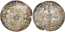 NAMUR, Comté, Philippe le Beau (1482-1506), AR double patard, 1503. D/ Dans un polylobe, écu couronné d''Autriche-Bourgogne, ne coupant pas la légende...