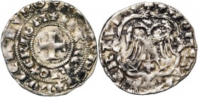MERAUDE (POILVACHE), Henri VII, comte de Luxembourg (1288-1309), AR demi-gros à l''aigle, vers 1296. Au titre de marquis d''Arlon. D/ + HE COMES LVCEM...