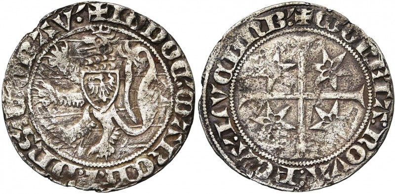 LUXEMBOURG, Duché, Josse de Moravie, engagiste (1388-1402 et 1407-1411), AR nouv...