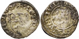 LUXEMBOURG, Duché, Antoine de Bourgogne et Elisabeth de Görlitz, engagistes (1412-1415), billon 1/12 gros (lewechin), Luxembourg. D/ + ANThO''· BRAB''...