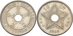 CONGO, Etat Indépendant, Léopold II (1885-1908), Cupro-nickel 10 centimes, 1906. Dupriez 128.

Fleur de Coin / Uncirculated