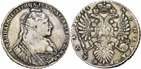 RUSSIE, Anna (1730-1740), AR rouble, 1734, Moscou. D/ B. à d. R/ Aigle impériale couronnée. Bitkin 115; Uzd. 718. 25,41g Griffes.

Beau à Très Beau ...