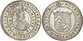 ALLEMAGNE, HANAU-MÜNZENBERG, Philipp Moritz (1612-1638), AR teston, 1619 (sur 1618, lui-même sur 1614), Hanau. Sous la régence de sa mère Catharina Be...