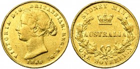 AUSTRALIE, Victoria (1837-1901), AV souverain, 1866, Sydney. Fr. 10.

presque Très Beau / about Very Fine